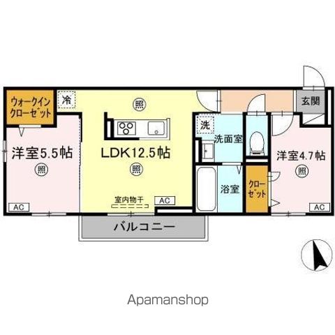 モンプリミエ　ルラシオン　Ⅲ 間取り