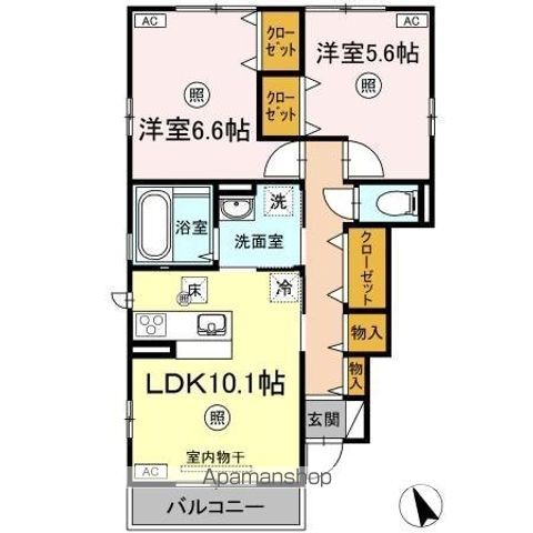カサペルテ中田 間取り