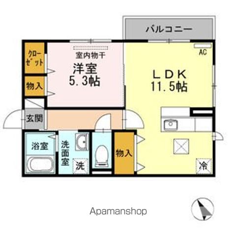 ＷＩＴ　ＣＵＢＥ　Ａ棟 間取り