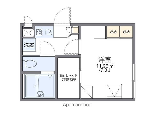 レオパレスももの花 間取り