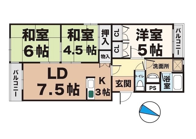 コーポ大津和 間取り