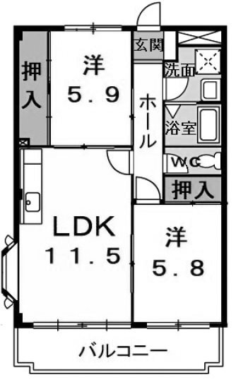 ビューライフ長畑 間取り