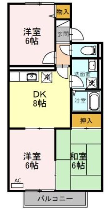 プリシェール西明石B 間取り