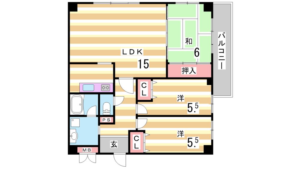リアンジェ六甲 間取り
