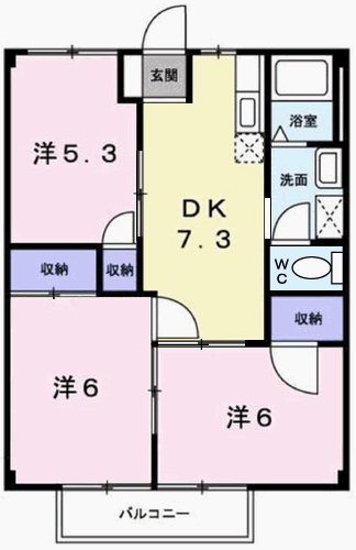 ドミール三喜 間取り