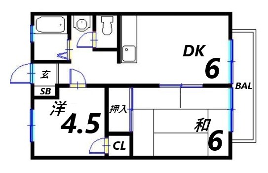 シャトー三木 間取り