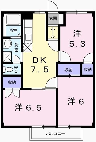 パレスイナバ 間取り