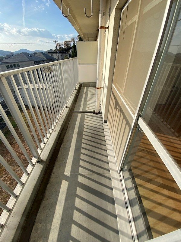 西新在家マンション ベランダ