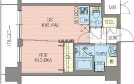 エスタート御幣島(旧:ディームス御幣島) 間取り