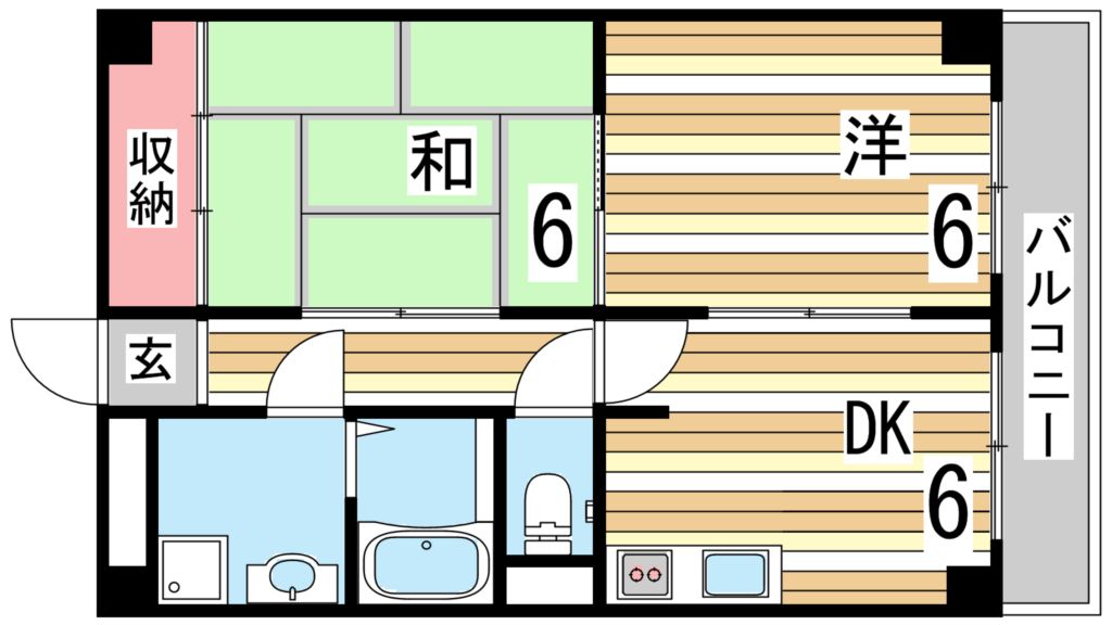 グランドール西岡本 間取り