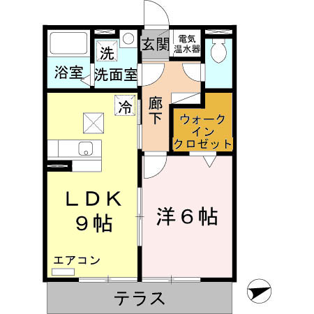 ラフレシール　A棟  間取り