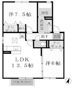 ウィルモア垂水D棟 間取り