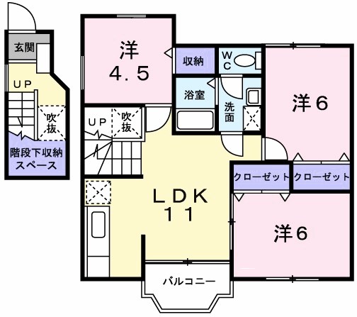 アンソレイエ 間取り