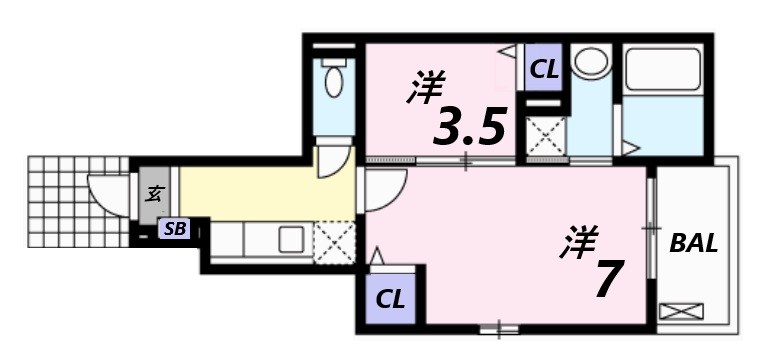 アサノ・モノカーメラ 間取り