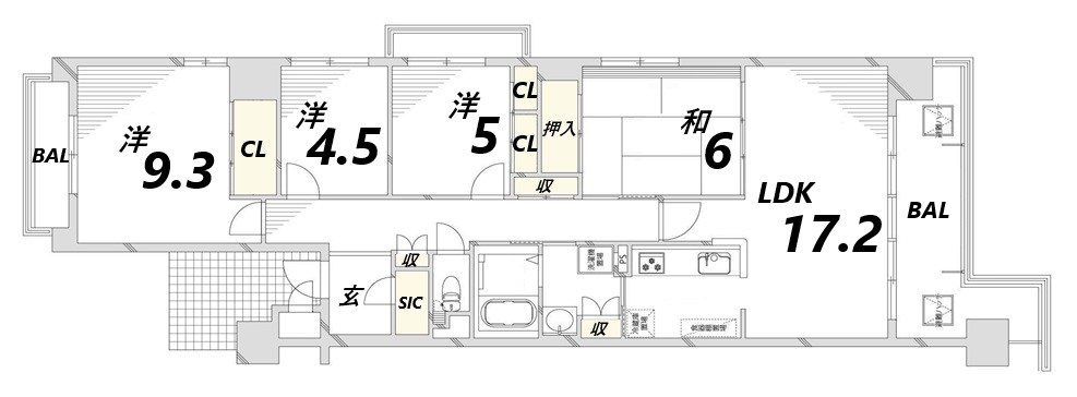 キャッスルコート飯田 間取り