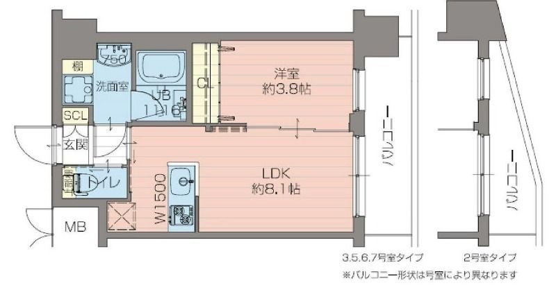 エスタート御幣島(旧:ディームス御幣島) 間取り