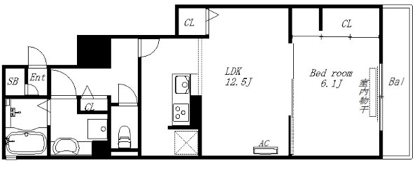 グレイスコート住吉本町 間取り