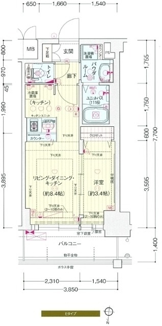 プレサンス新大阪ジェイズ 間取り