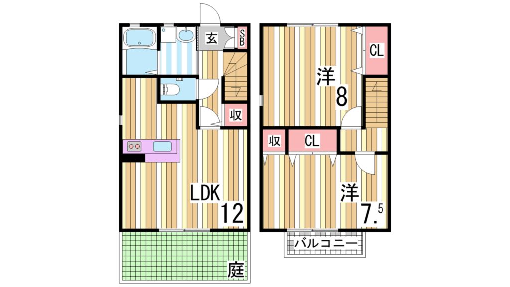 クレールカーサ 間取り