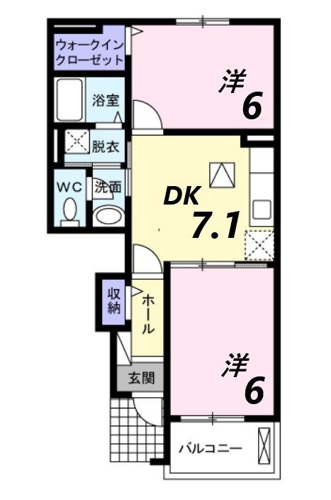ノイ・フリーデＢ棟 間取り
