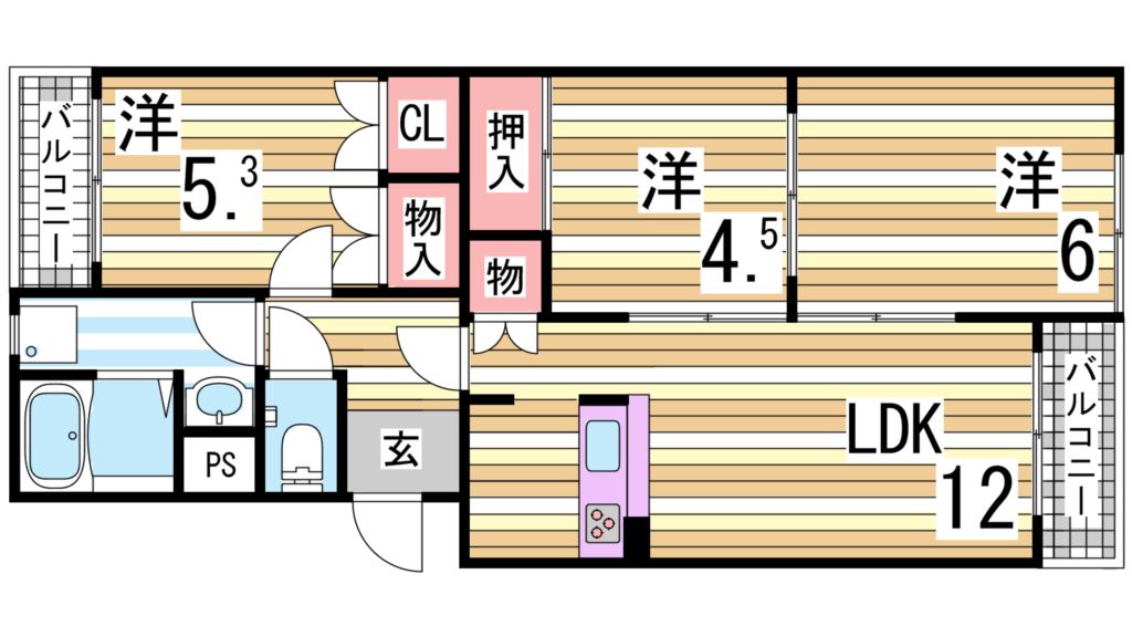 グリーンハイツ大津和 間取り