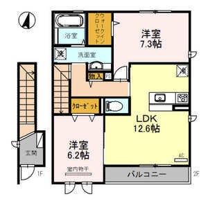 リジエール　ドゥ 間取り