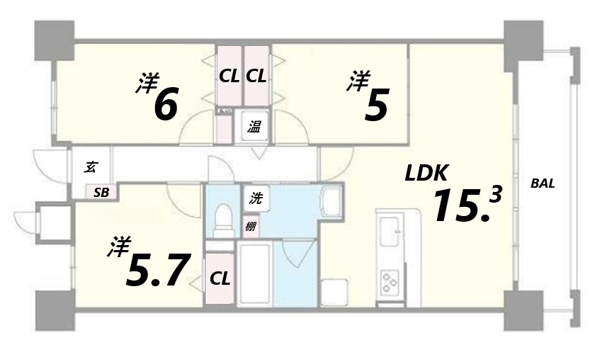 アヴァンセ姫路  間取り