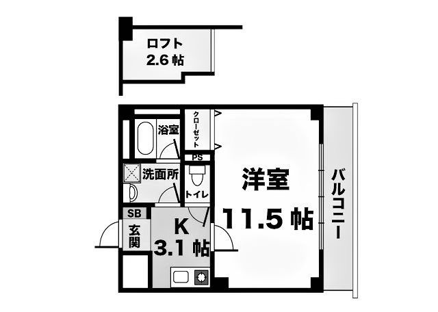 ルームズ学園北町 間取り