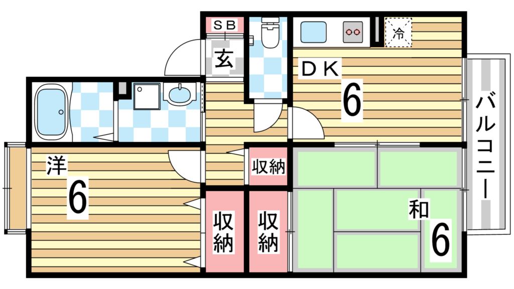 メゾンドアヴニール板宿 間取り