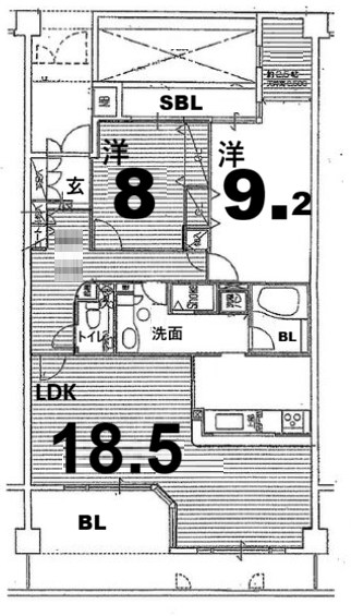 名次町ロジュマン 間取り
