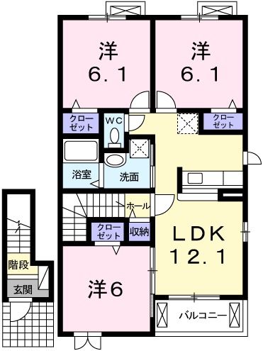 オヒア・レフアⅡ 間取り
