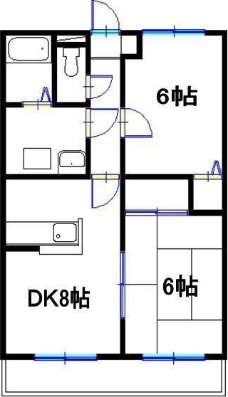 メゾン城南 間取り