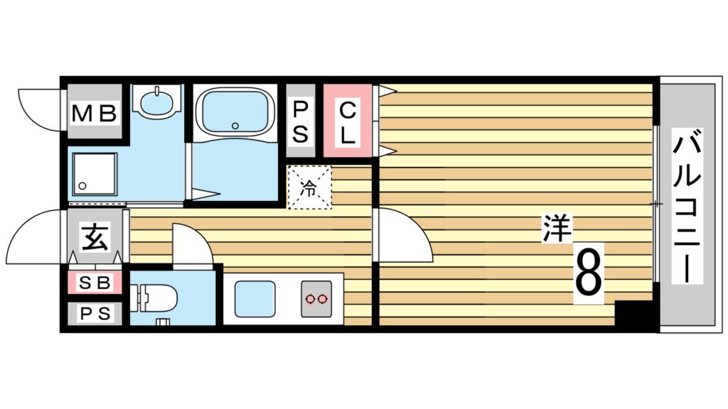 クレアドル須磨Ⅱ 間取り