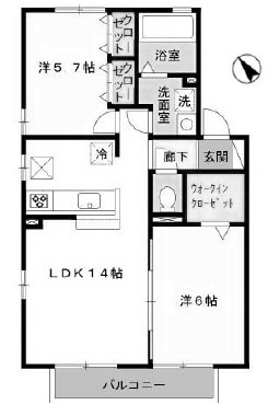 アーバンフォレスト　II棟 間取り
