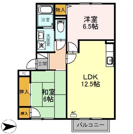 エスポワールイダ　壱番館 間取り