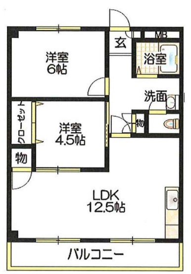 シャトレ北川 間取り