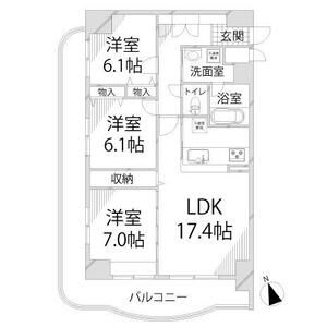 手柄アートスカイハイツ 間取り