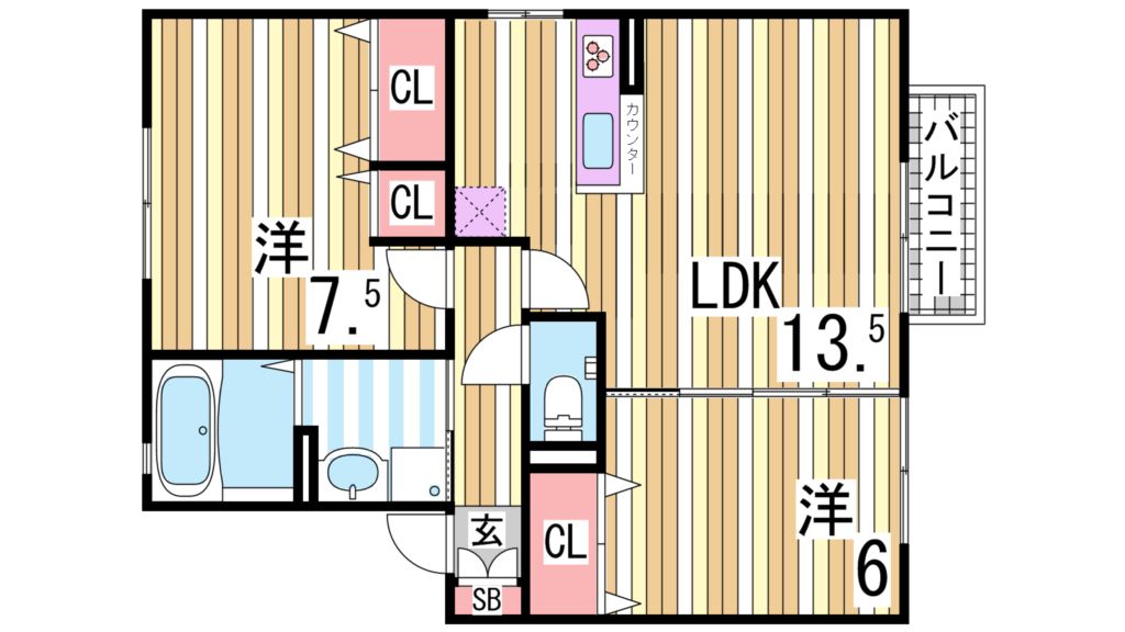 ウィルモア垂水D棟 間取り