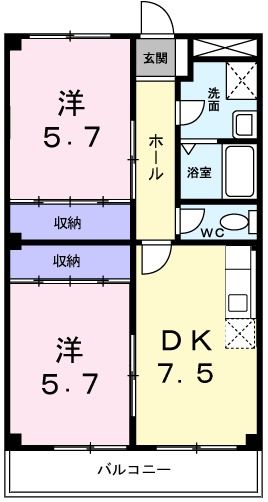 オーク伊川 間取り