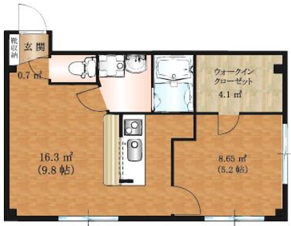 イルマーレ壱番館 間取り