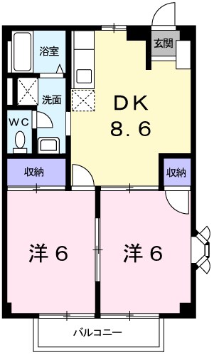 エスポワール御立B棟 間取り