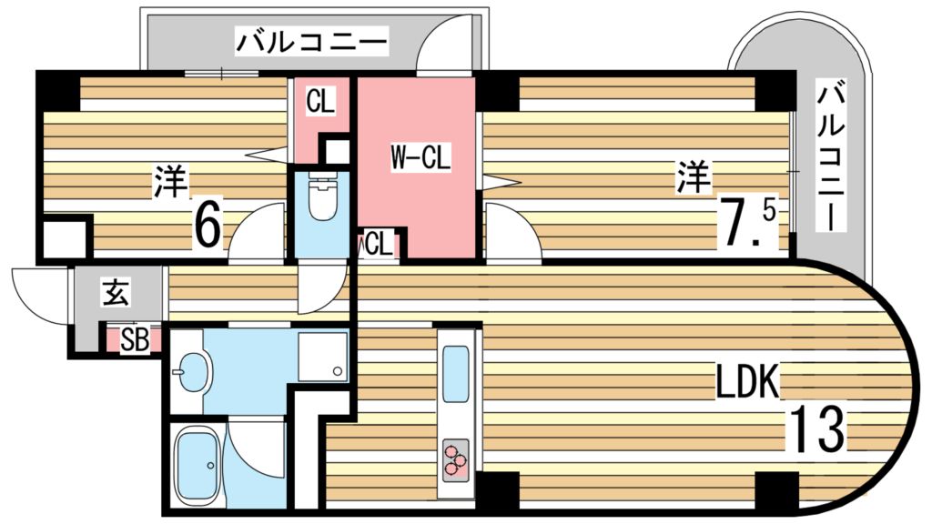 エルム御影 間取り