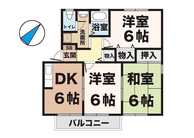 ウッディ枝吉 間取り