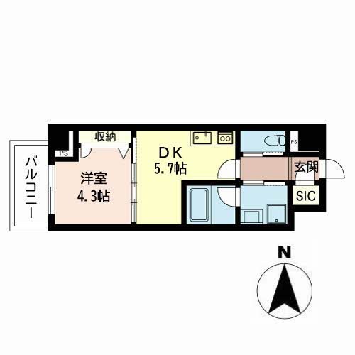 メゾン ラ・ソルピアB棟  間取り
