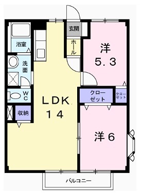 パレスイナバ 間取り