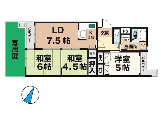 グリーンハイツ大津和 間取り