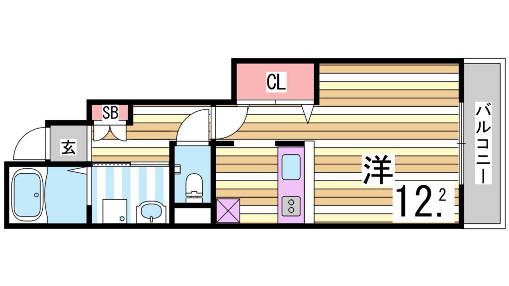 サンハイツ北六甲参番館 間取り