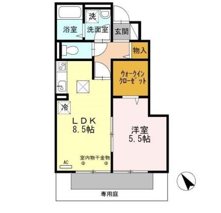 泰山木苑　A棟 間取り