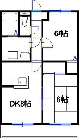 メゾン城南 間取り
