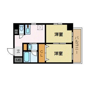レジデンシア三宮（旧：石原ビル） 間取り